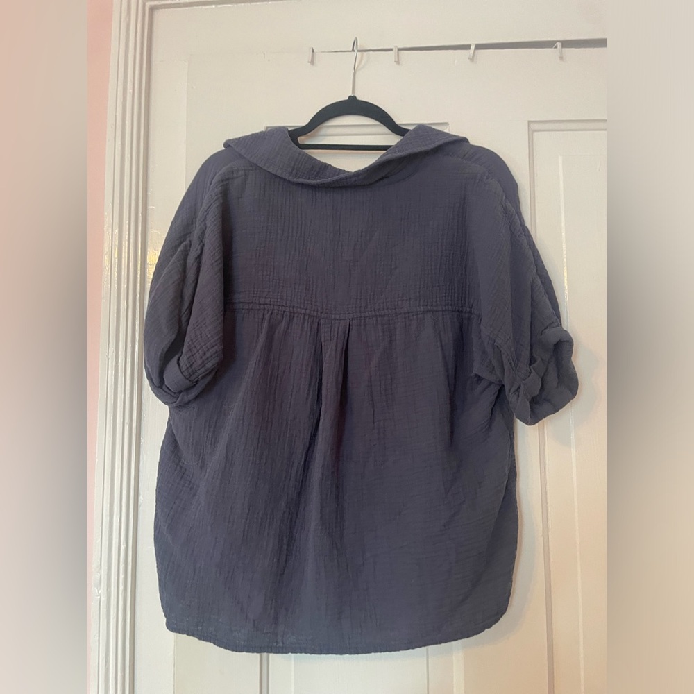 C&C California gauze button-down top